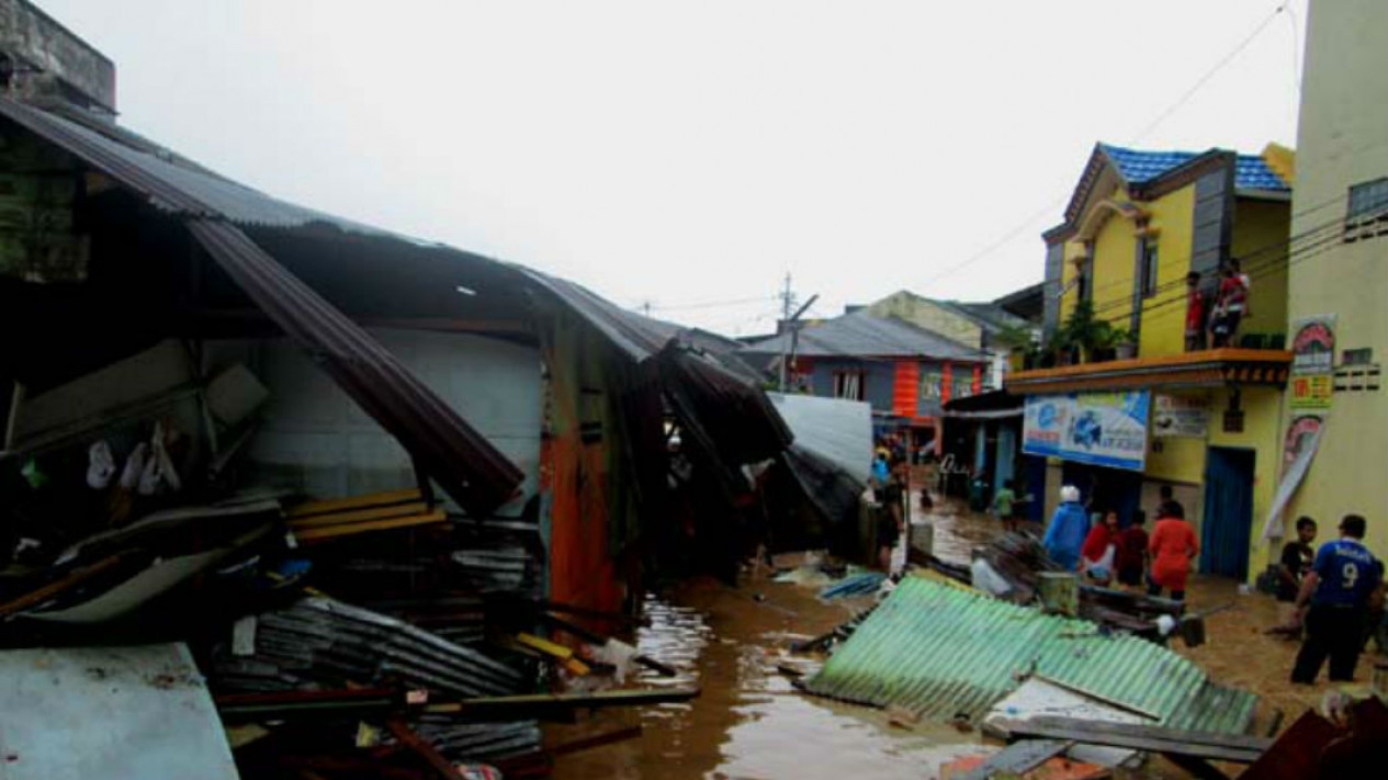 Foto Rumah Hanyut Terbawa Banjir Bandang Manado Diganti Rp50 Juta