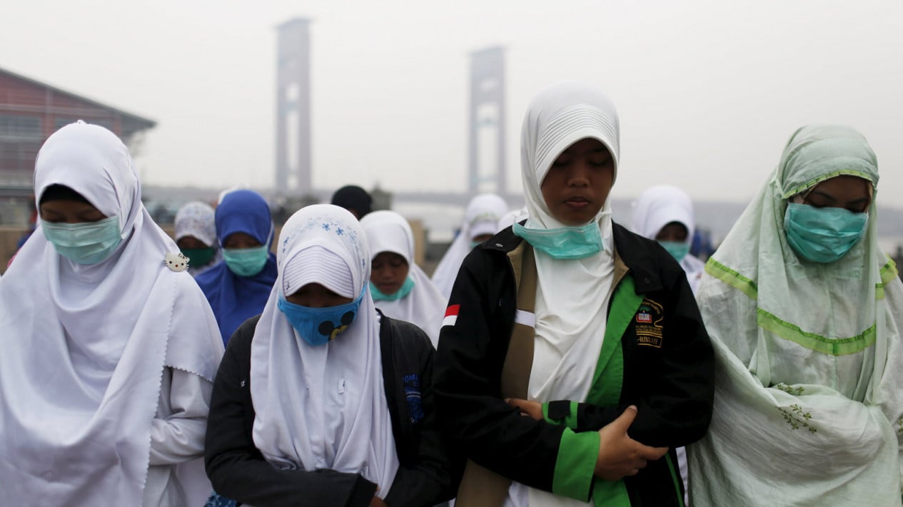 Foto Sekolah Libur Karena Asap Siswa Rugi Ilmu