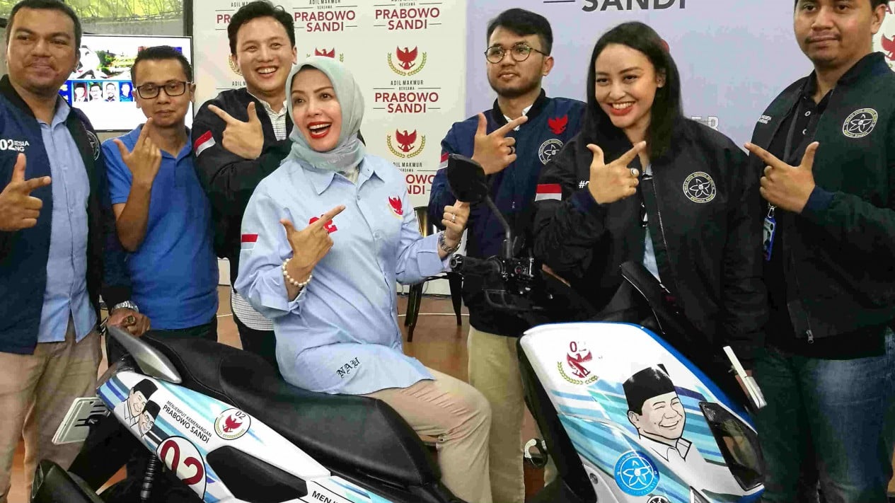 Foto Luncurkan Motor Nur Asia Uno Ingin Relawan Raup Suara Milenial