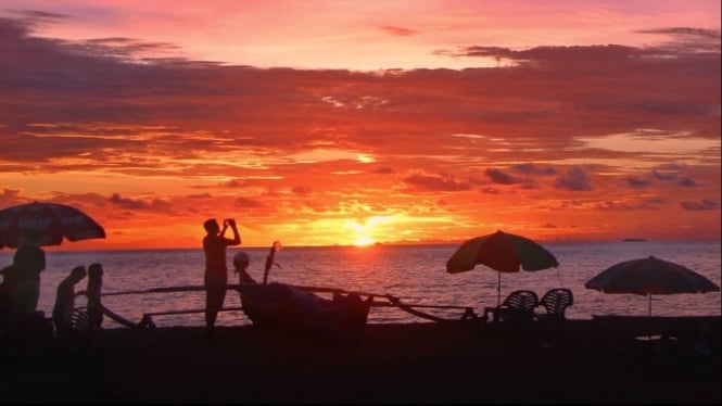 Melepas Senja Di Pantai Muaro Lasak Padang Sumatera Barat