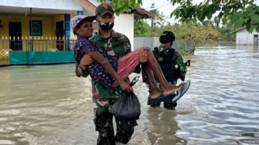 Prajurit Tni Anggota Pasukan Perang Ikhlas Gendong Nenek Kurus Papua