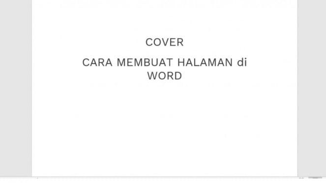 Cara Membuat Halaman Di Word Untuk Skripsi Dan Tugas Lainnya