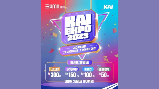 Promo Kai Expo Menggiurkan Tarif Tiket Luxury Hanya Rp Ribu