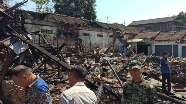 Kondisi Terkini Pasar Slogohimo Ratusan Kios Ludes Terbakar