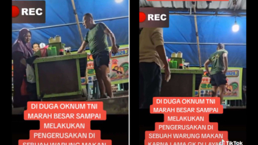 Viral Diduga Oknum TNI Marah Marah Ke Ibu Ibu Pemilik Warung Berkata