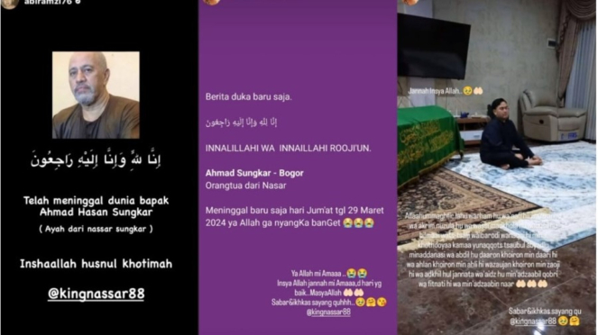 Innalillahi King Nassar Berduka Ayahanda Meninggal Dunia