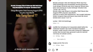 Viral Perempuan Mirip Anggota DPRD Bukittinggi Ngomong Kotor Saat Live