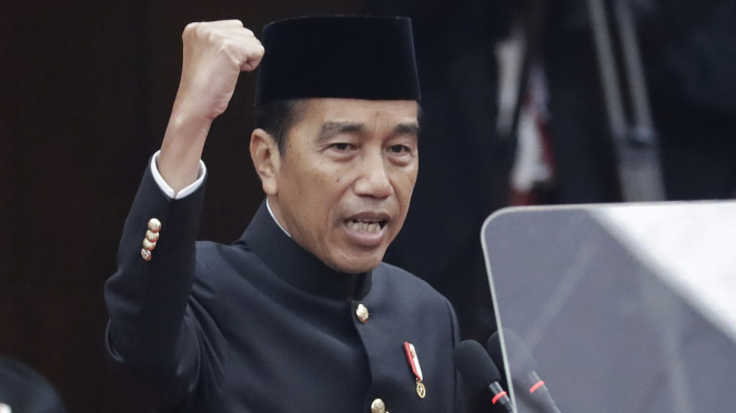 Jokowi Kenakan Baju Adat Betawi Di Sidang Tahunan MPR Dan KSP Simbol