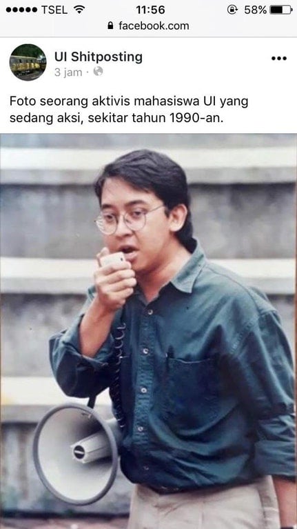 Fadli Zon Sudah Duduk di Kursi Empuk MPR Saat Demo Mahasiswa '98