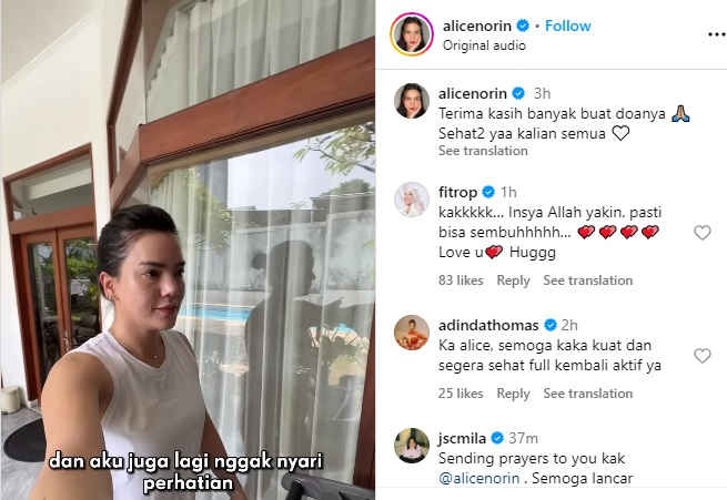 Alice Norin Divonis Kanker Sarkoma, Rahim Harus Diangkat dan Alami  Menopause Dini