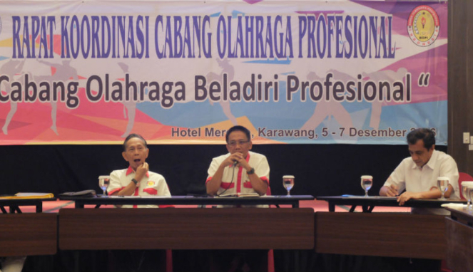 Rapat Koordinasi Cabang Olahraga Profesional di Hotel Mercure, Karawang.
