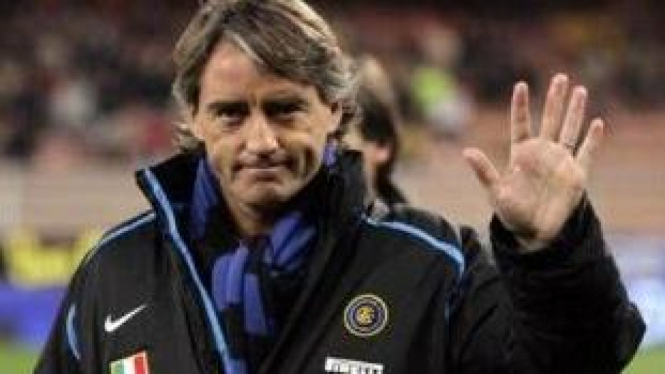 Roberto Mancini saat melatih Inter Milan
