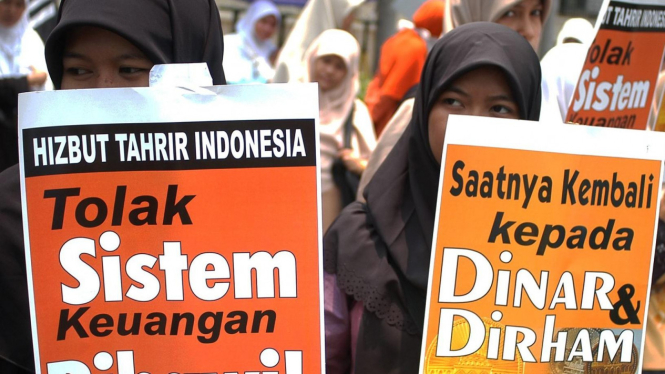 sorot hti - Unjuk rasa Hizbut Tahrir