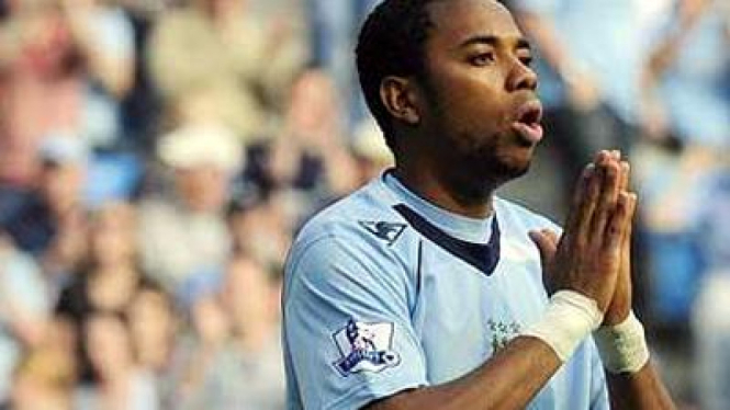 Robinho saat masih memperkuat ManCity.