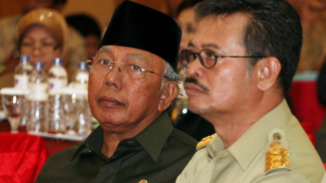 Mensos Bachtiar Chamsyah & Gubernur Sulsel Syahrul Yasin Limpo