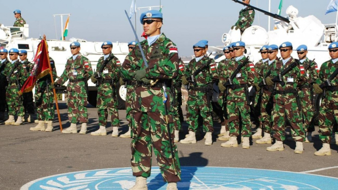 Pasukan TNI di Lebanon dalam Misi Perdamaian PBB.