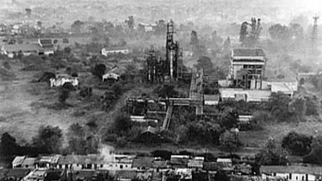 Gas Bocor di Bhopal India