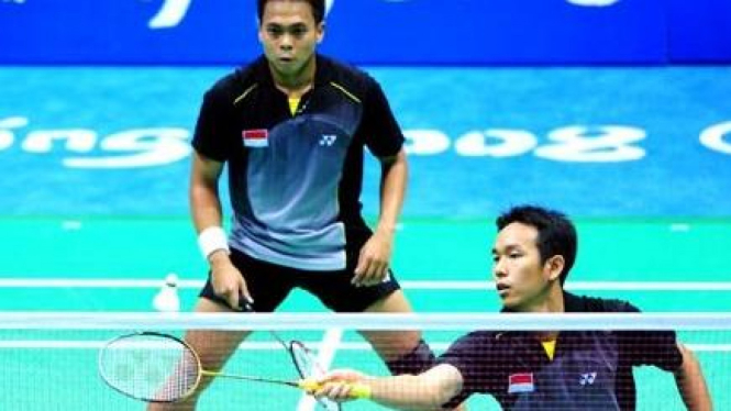 Ganda putra Indonesia, Markis Kido/Hendra Setiawan.