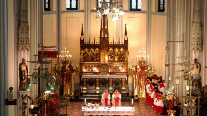 Misa Natal di Gereja Katedral,Jakarta