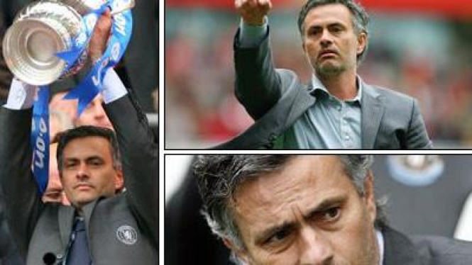 Berbagai ekspresi Jose Mourinho