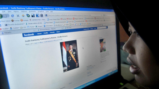 Profil Susilo Bambang Yudhoyono di jejaring sosial internet