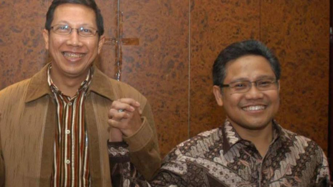 Ketua PPP Lukman Hakim & Ketua Umum PKB Muhaimin