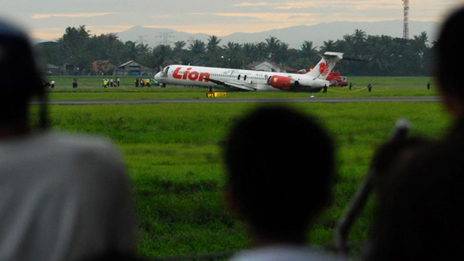 Lion Air Tergelincir di Soekarno Hatta