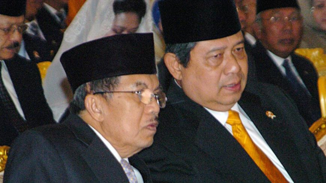 Susilo Bambang Yudhoyono & Jusuf Kalla di acara Maulid Nabi