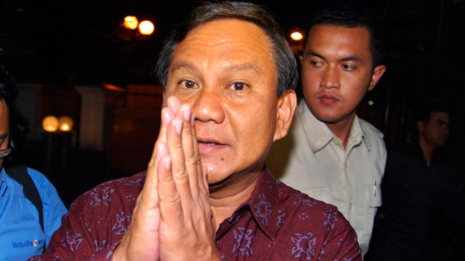 Ketua Dewan Pembina Partai Gerindra, Prabowo Subianto