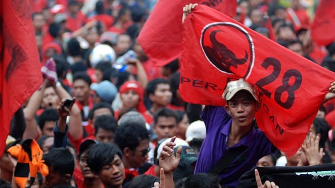 Ilustrasi simpatisan Partai Demokrasi Indonesia Perjuangan (PDIP) Ilustrasi simpatisan Partai Demokrasi Indonesia Perjuangan (PDIP)
