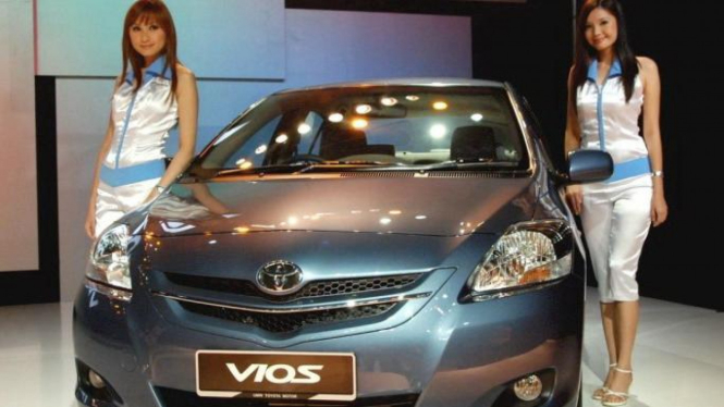 Toyota Vios baru saat diluncurkan pada 2007