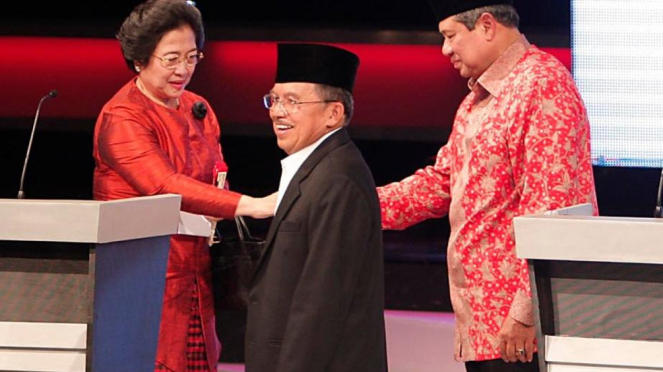 Megawati Soekarnoputri, SBY dan Jusuf Kalla