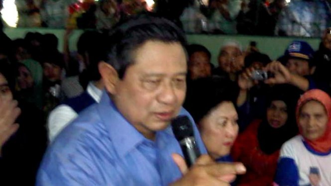 SBY di Pasar Bawah, Pekan Baru, Riau