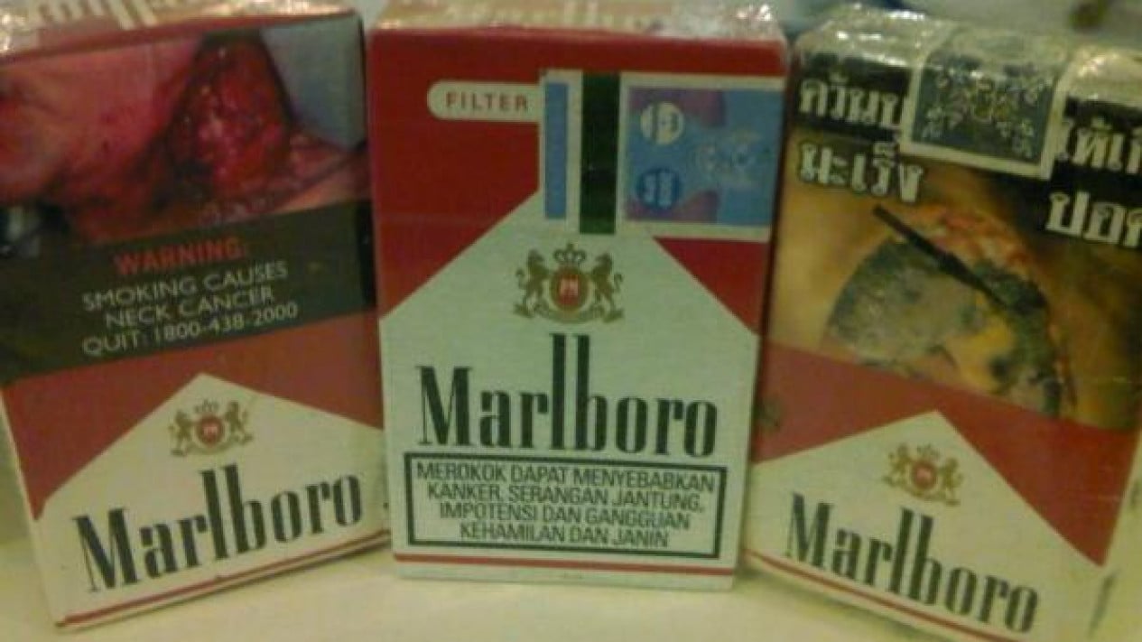 Makna Warna Merah, Hitam dan Putih di Logo Marlboro