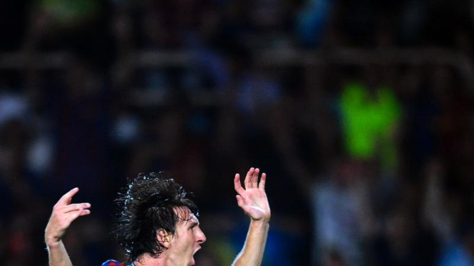 Barcelona Juara Piala Super Eropa : Lionel Messi