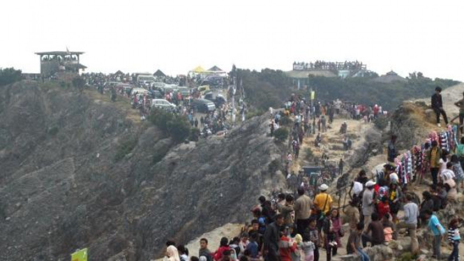 Objek wisata Gunung Tangkuban Perahu saat Lebaran