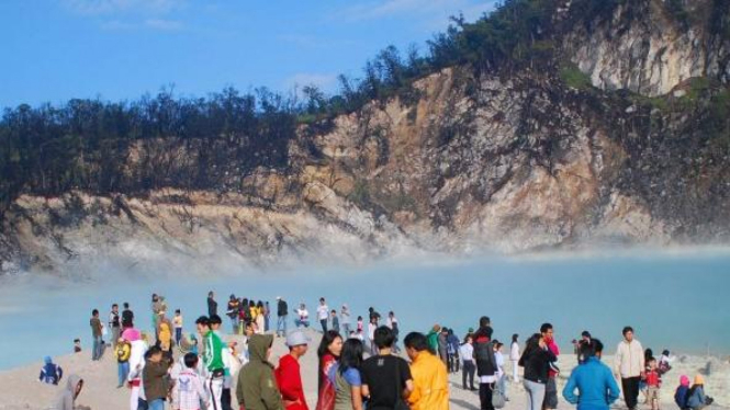 objek wisata kawah putih, Ciwidey, Bandung, Jawa Barat