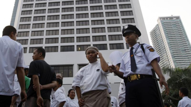 Panik Gempa di Jakarta