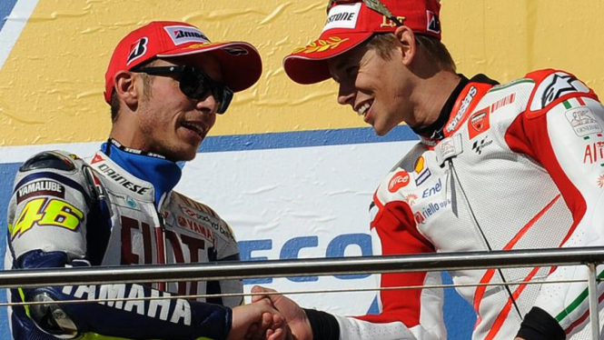 Australian MotoGP : Valentino Rossi dan Casey Stoner