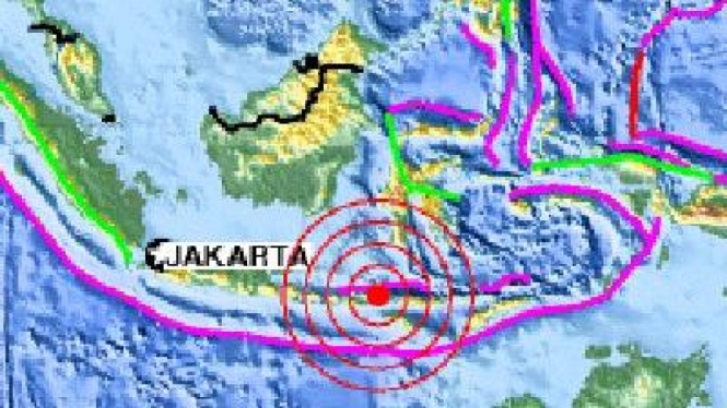 Ilustrasi gempa Sumbawa.