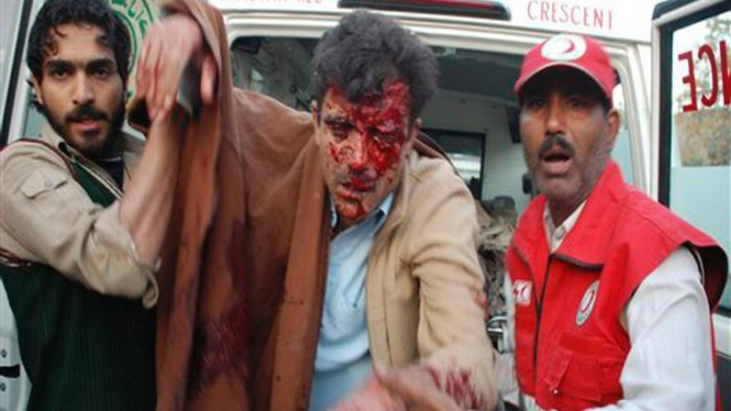 Korban ledakan bom di Peshawar, Pakistan