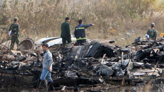 Kecelakaan Pesawat Kargo di Cina