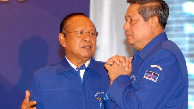 SBY dan Ketua Umum Demokrat Hadi Utomo