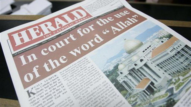 Koran Katolik di Malaysia, The Herald, yang mencantumkan kata "Allah"