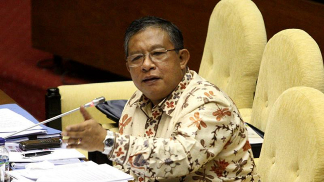 Menteri Koordinator Perekonomian Darmin Nasution di DPR.