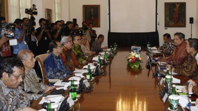 SBY dan pimpinan lembaga negara di Istana Bogor