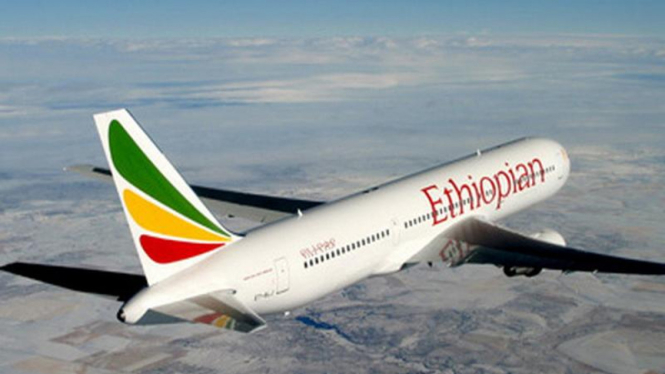 Pesawat milik maskapai Ethiopian Airlines
