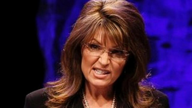 Sarah Palin saat berpidato di Kota Nashville, AS