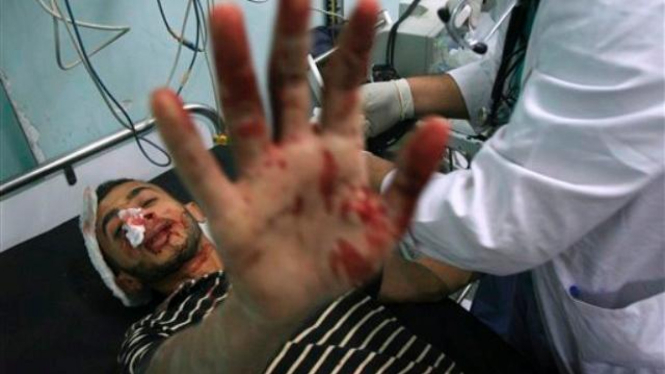 Seorang pria Palestina di kamp pengungsi jadi korban serangan Israel