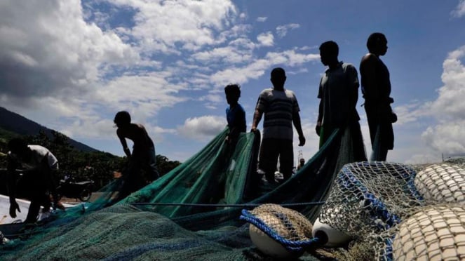 Escuchar pescadores de pescado